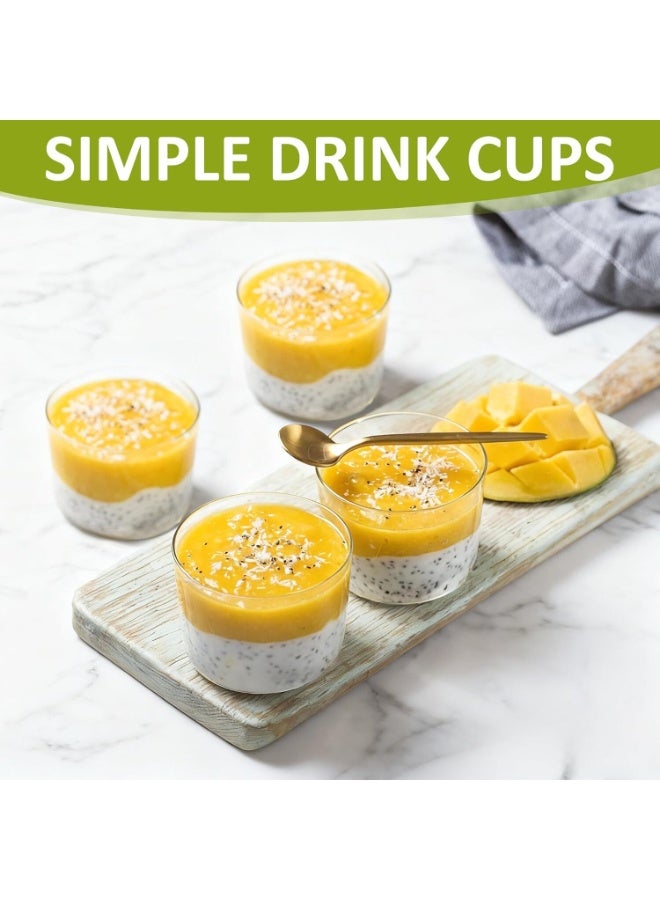 PTTIMFFM Mini Glass Dessert Bowl and Floral Spoon Set, 8-Piece Clear Glass Bowls with Stainless Steel Flower Spoons for Yogurt, Ice Cream, Pudding, Snacks, Elegant Entertaining - Image 4